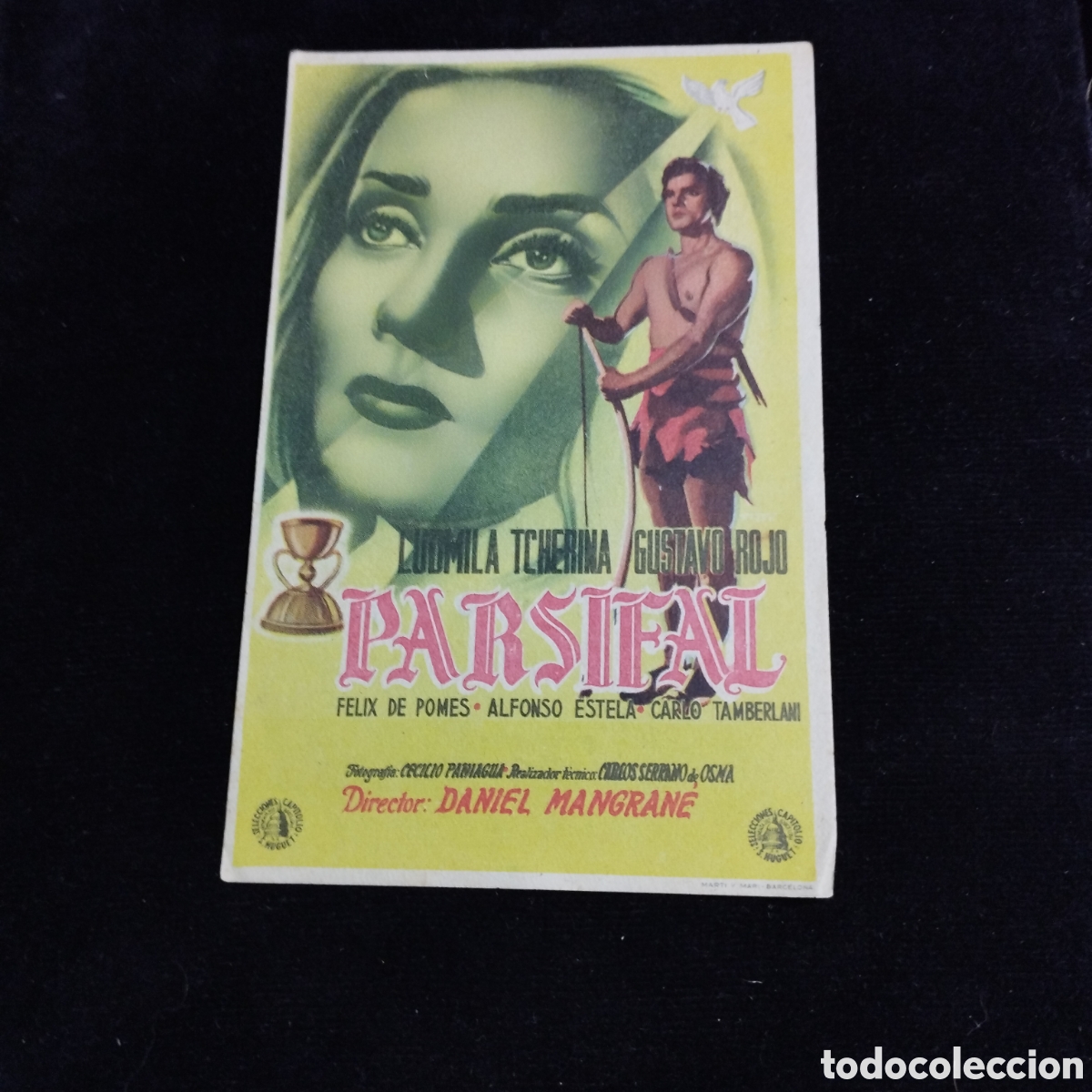 Cine: Programa de cine, sencillo. Parsifal. Ludmila Tcherina. Gustavo Rojo. 1952. Clav&eacute;.