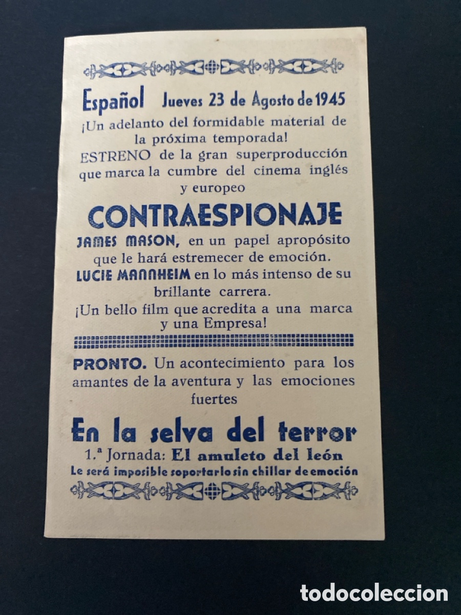 Cine: Programa de cine Contraespionaje - Foto 2