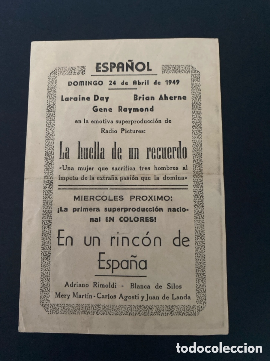 Cine: Programa de cine La huella de un recuerdo - Foto 2