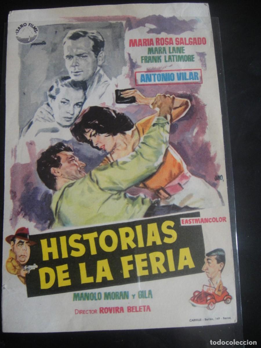 Cine: historias de la feria - folleto de mano - sin publicidad de cine