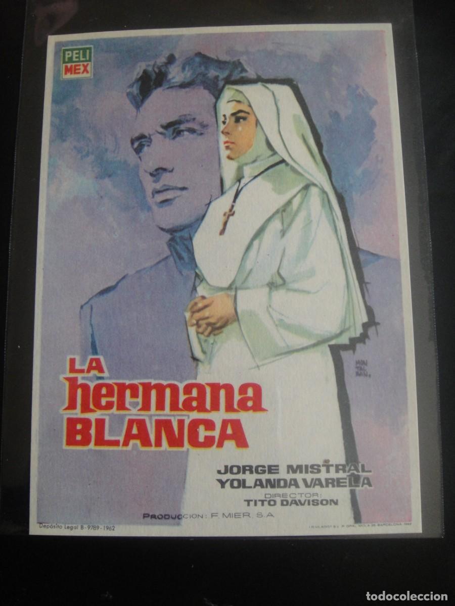 Cine: la hermana blanca - folleto de mano - sin publicidad de cine
