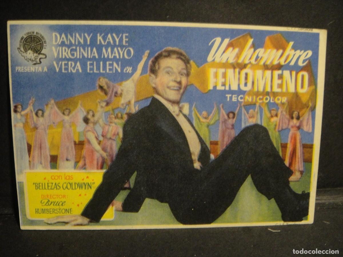 Cine: un hombre fenomeno- folleto de mano - sin publicidad de cine