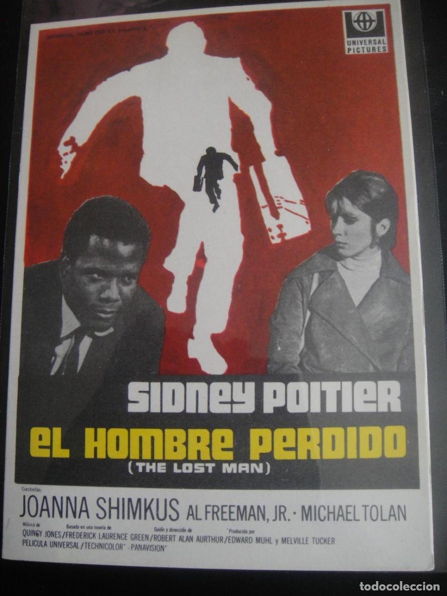 Cine: el hombre perdido - folleto de mano - sin publicidad de cine