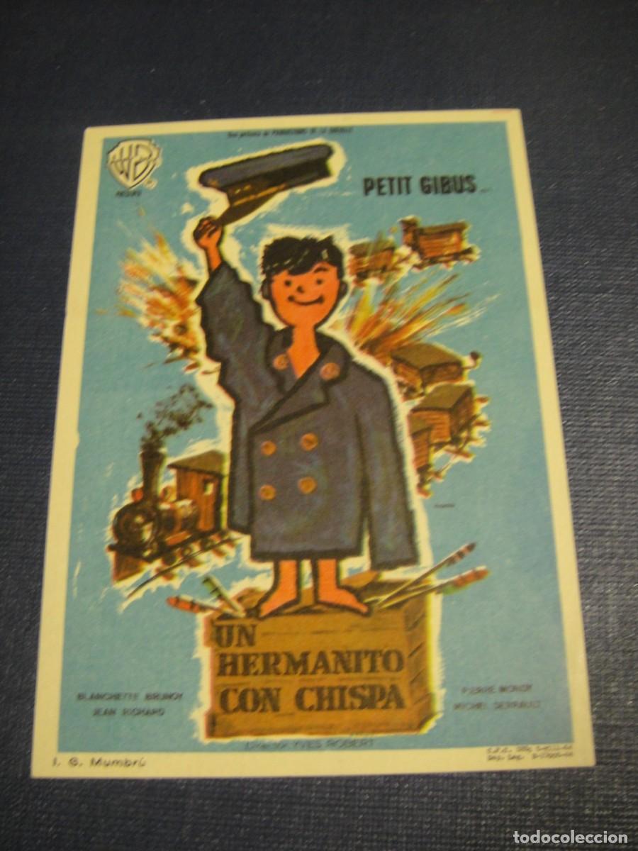 Cine: un hermanito con chispa - folleto de mano - sin publicidad de cine