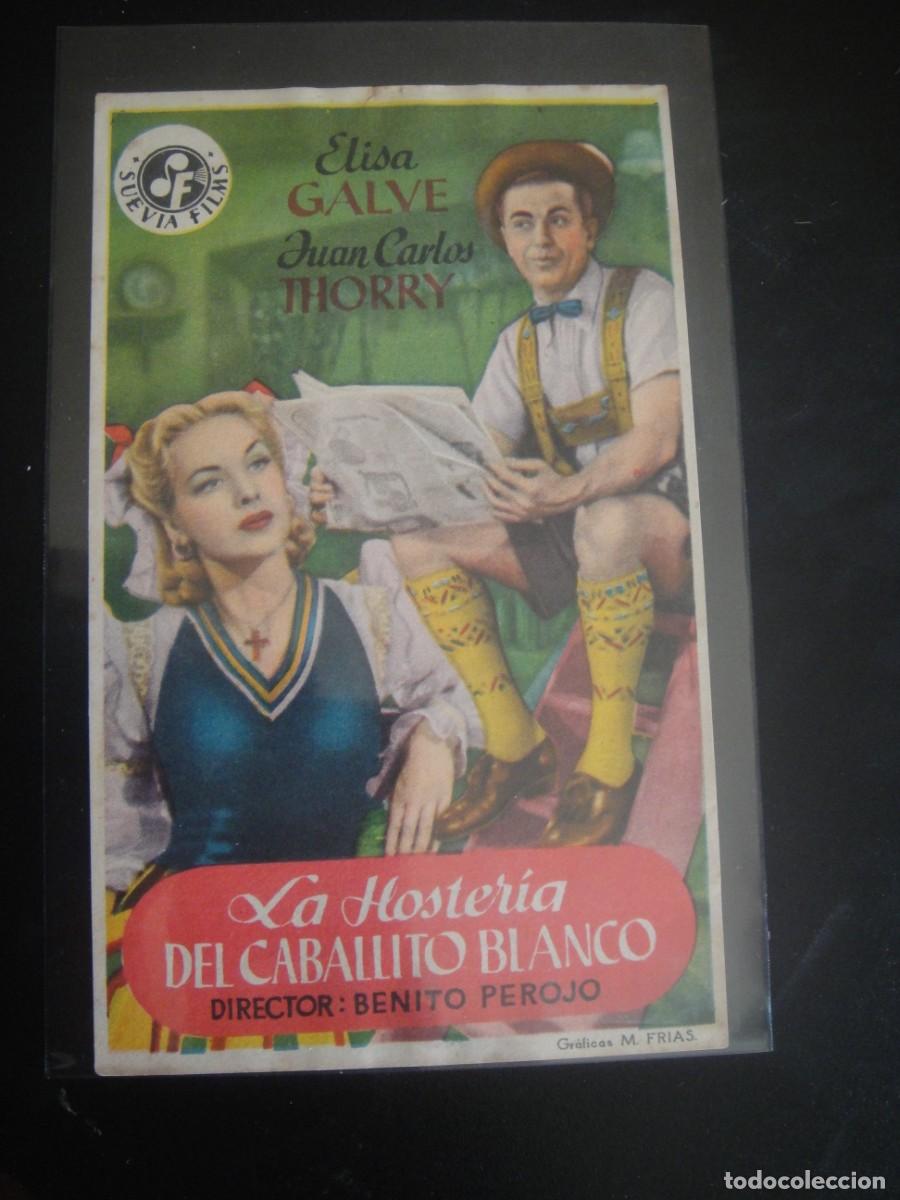 Cine: la hosteria del caballito blanco - folleto de mano - sin publicidad de cine