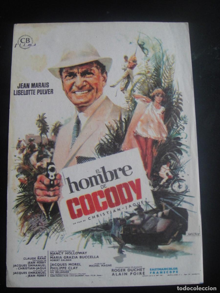 Cine: el hombre de cocody - folleto de mano - sin publicidad de cine