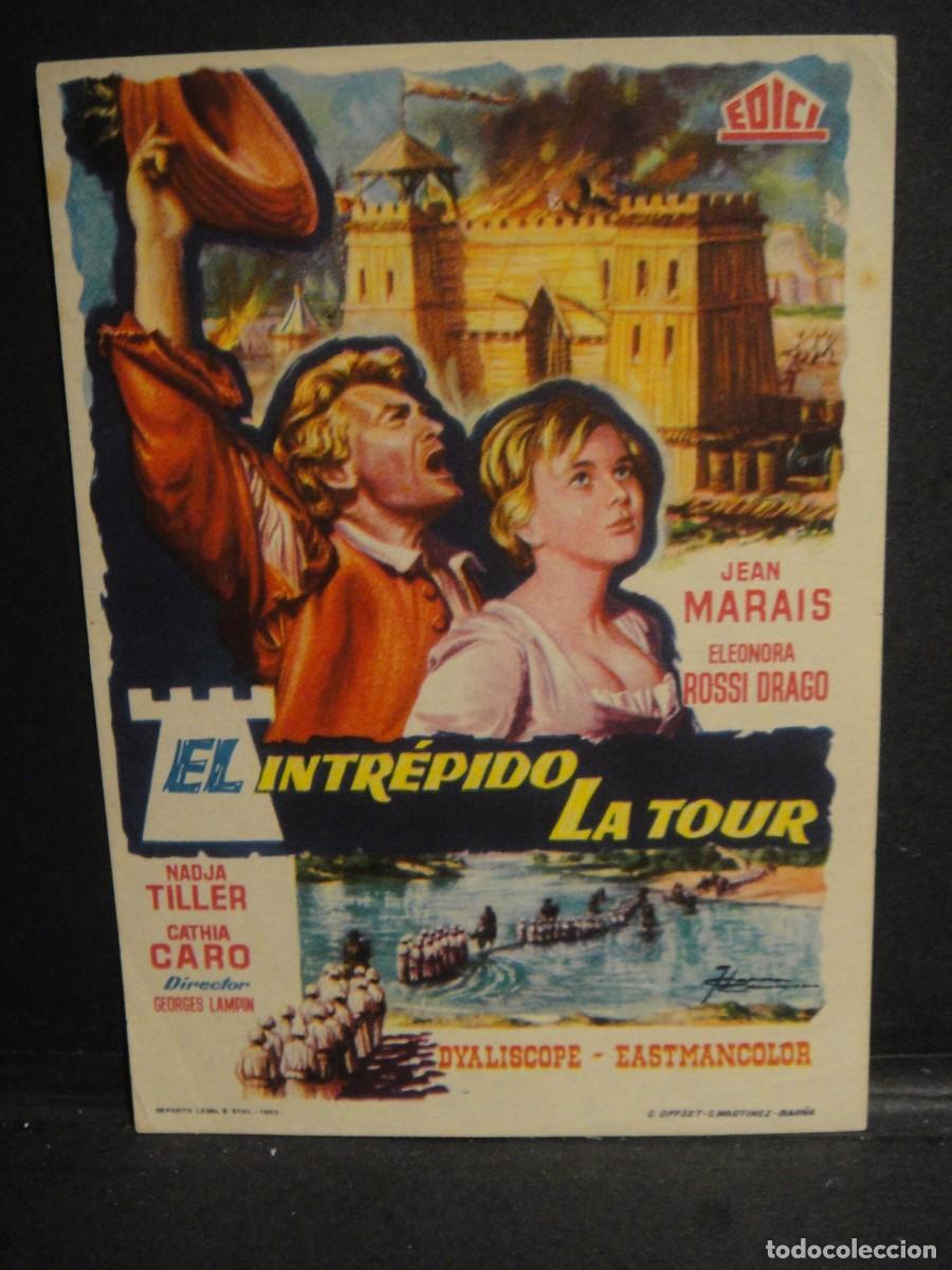 Cine: el intrepido la tour - folleto de mano - sin publicidad de cine