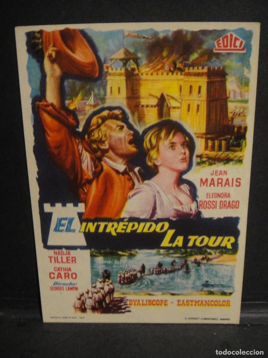 Cine: el intrepido la tour - folleto de mano - sin publicidad de cine