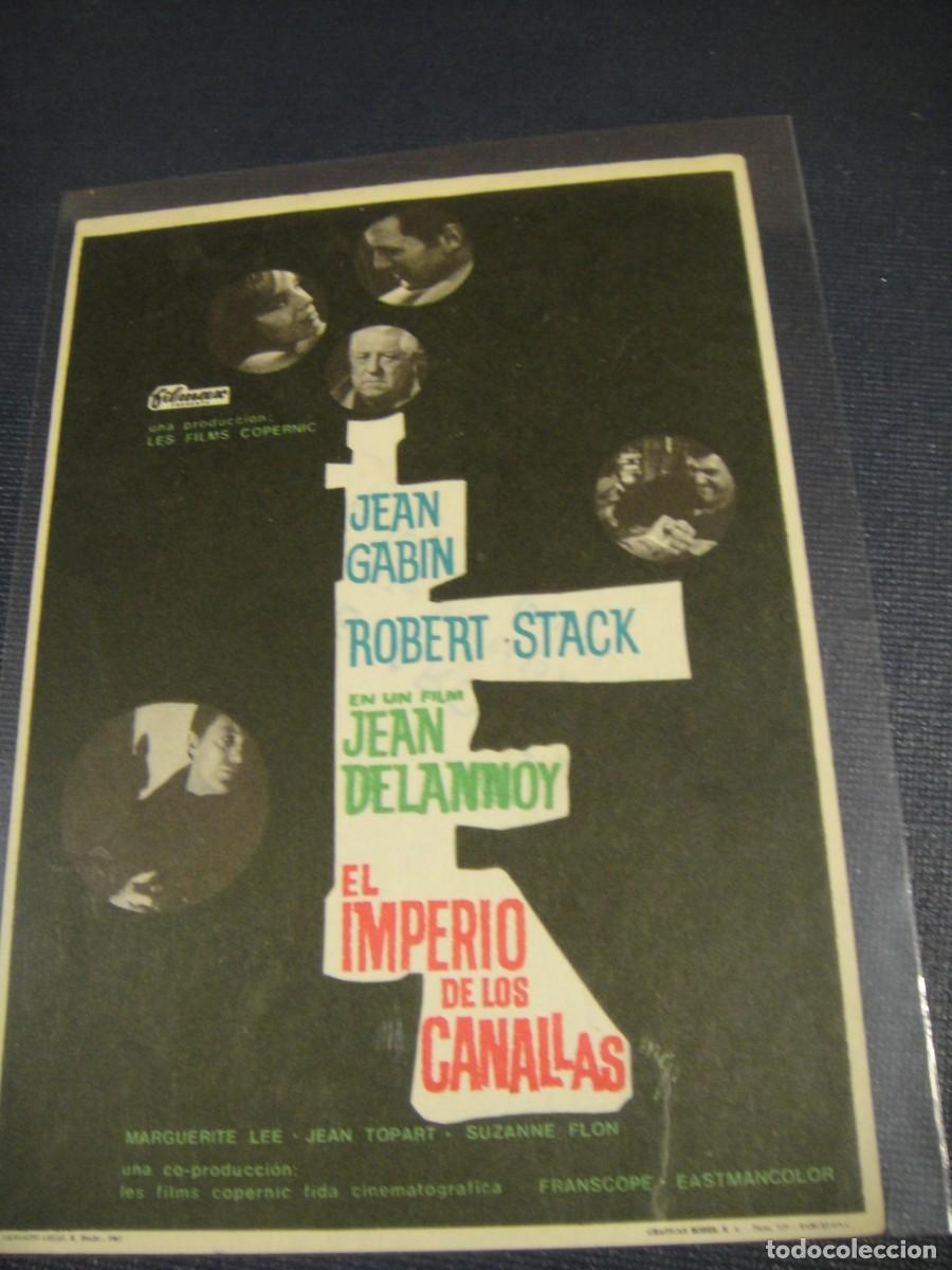 Cine: el imperio de los canallas - folleto de mano - sin publicidad de cine