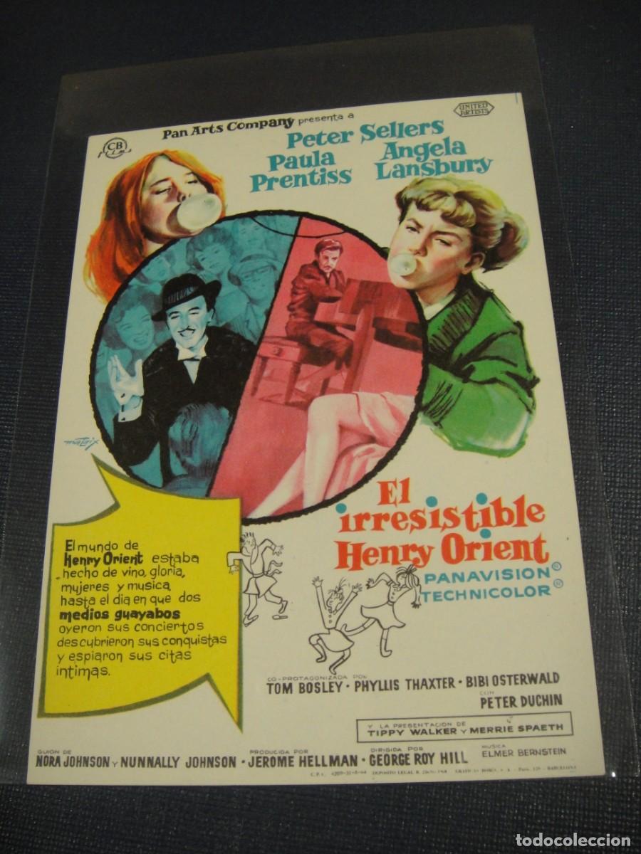 Cine: el irresistible henry orient - folleto de mano - sin publicidad de cine