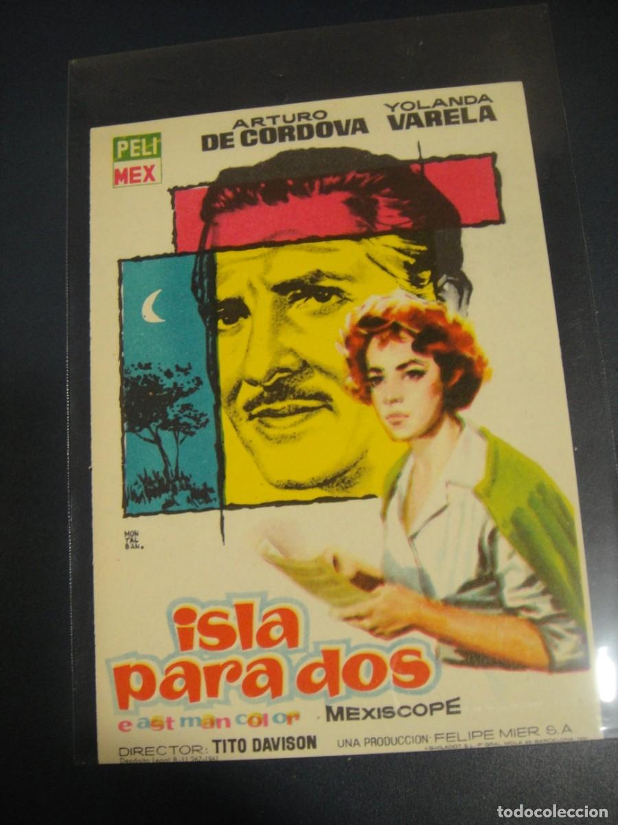 Cine: isla para dos - folleto de mano - sin publicidad de cine