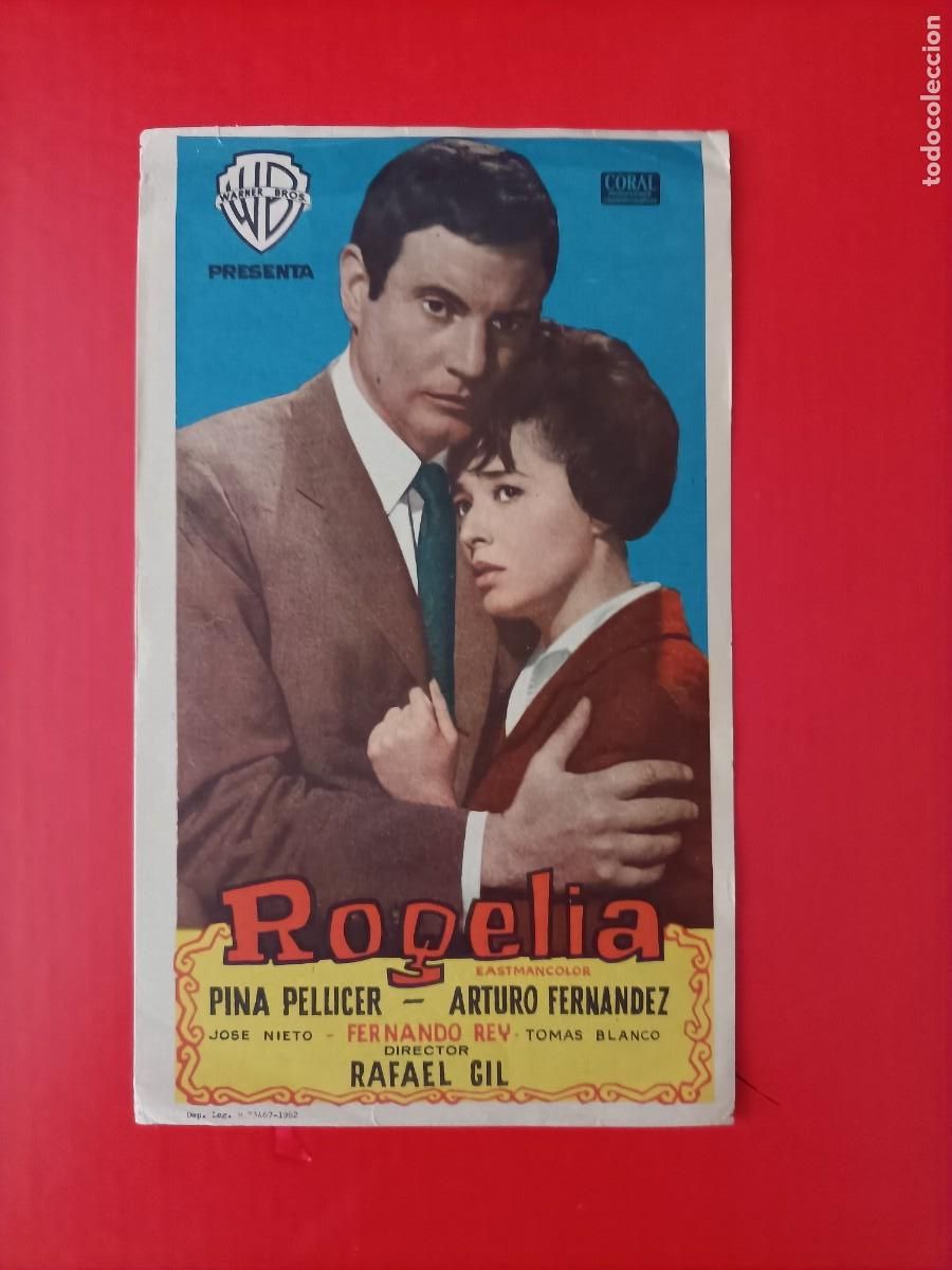 Kino: ROGELIA. ARTURO FERNANDEZ, PINA PELLICER, Y FERNANDO REY, S/P. EST&Aacute; COMO NUEVO.