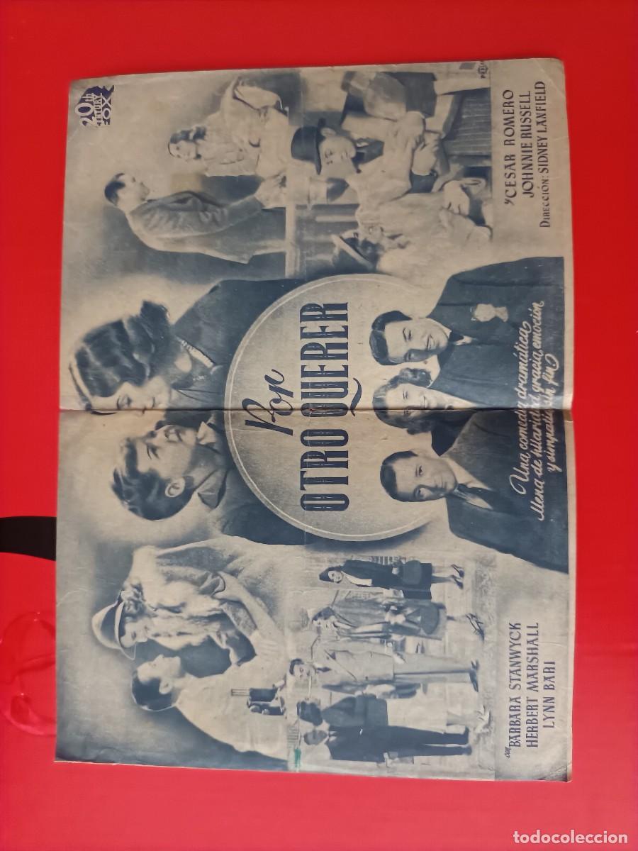 Cine: POR OTRO QUERER. C/P. GRAN TEATRO Y CINEMA LICEO. BARBARA STANWYCK. TAMA&Ntilde;O DOBLE.