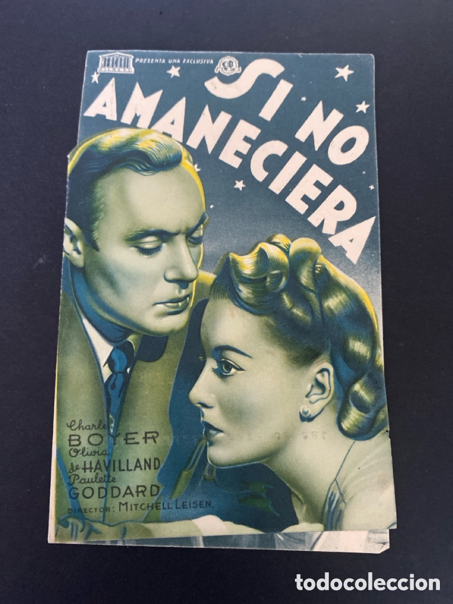 Cine: Programa de cine Si no amaneciera