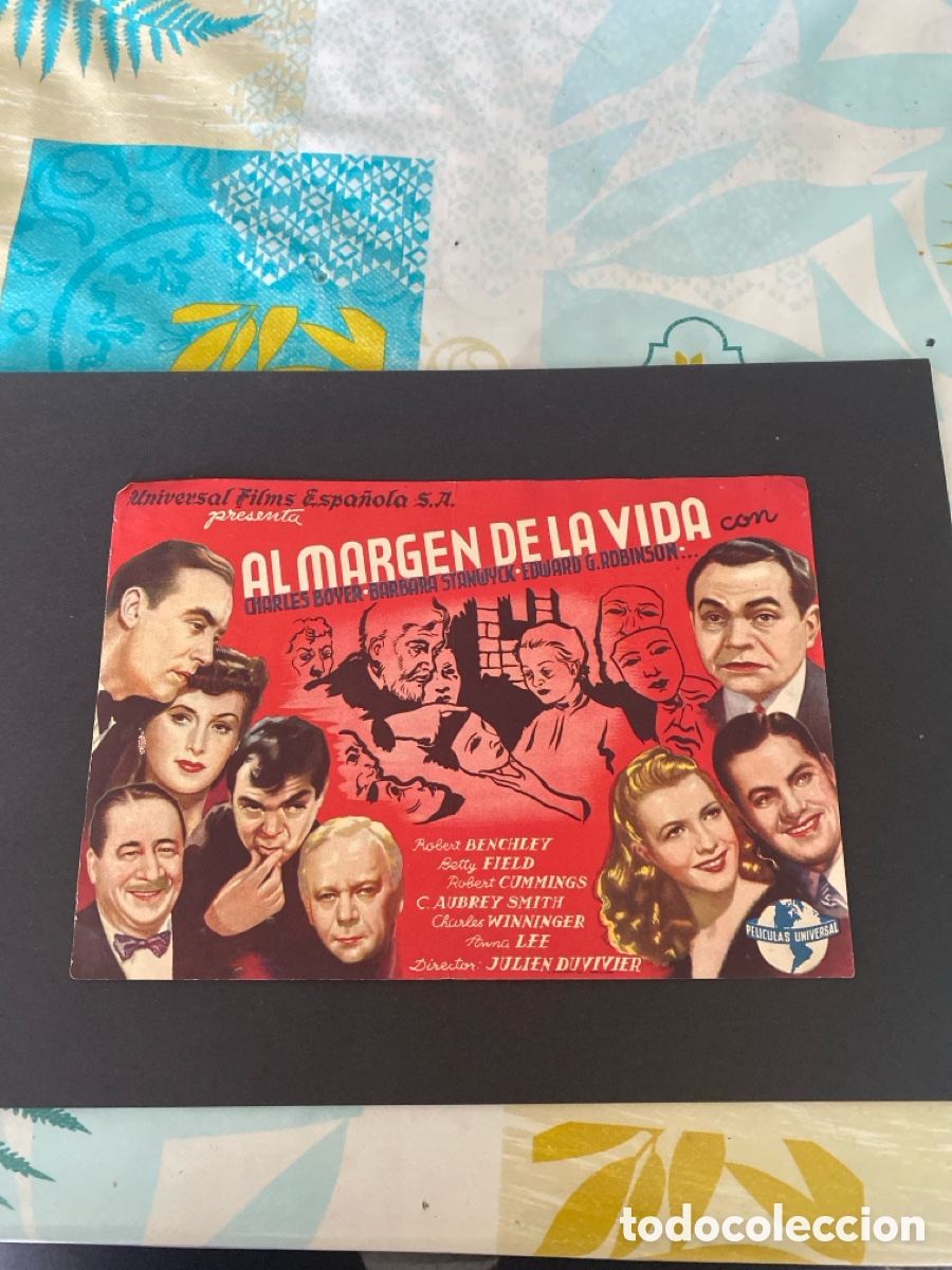 Cine: Programa de cine Al margen de la vida