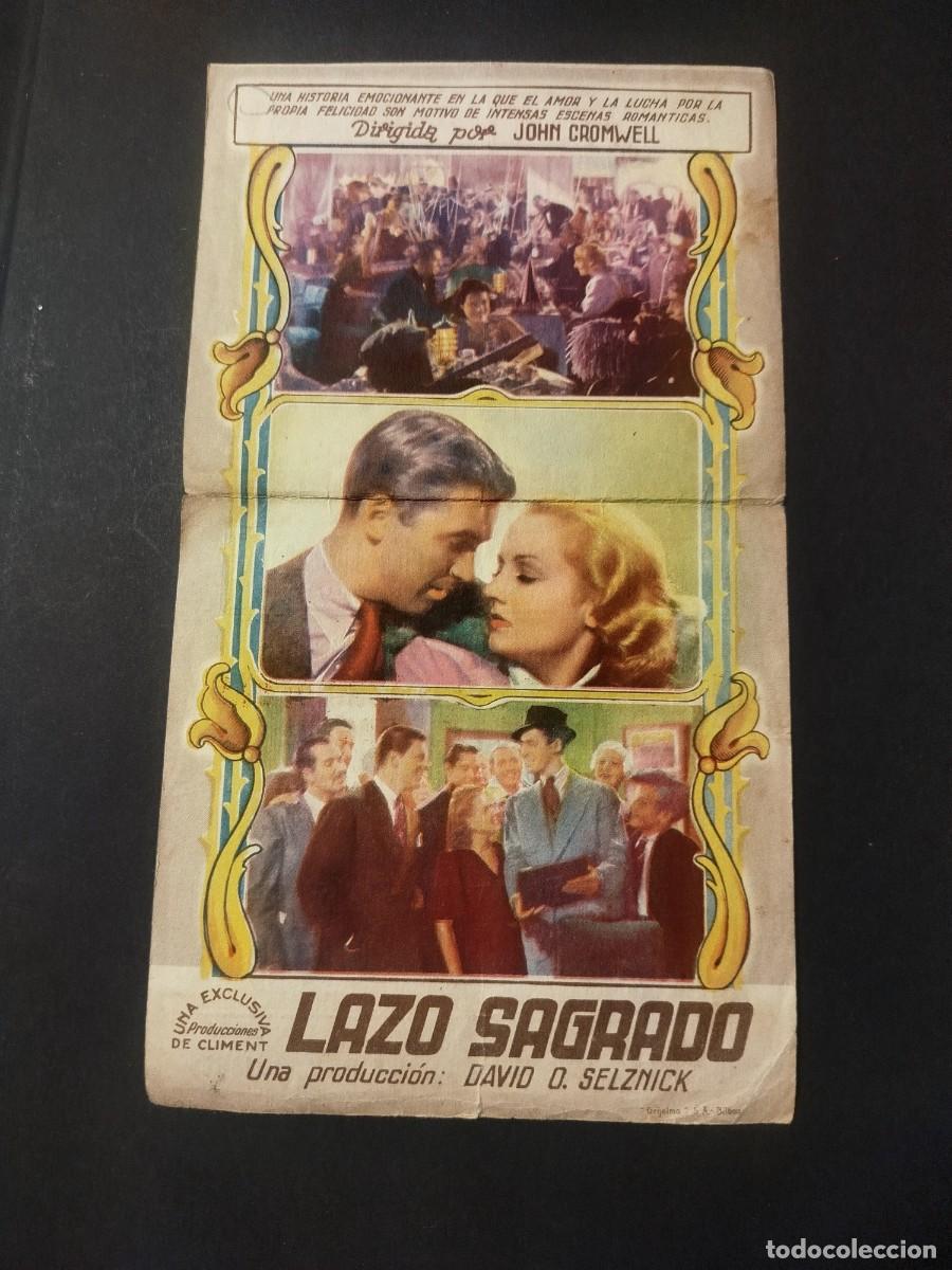 Cine: LAZO SAGRADO PROGRAMA DE MANO C/P - Foto 3