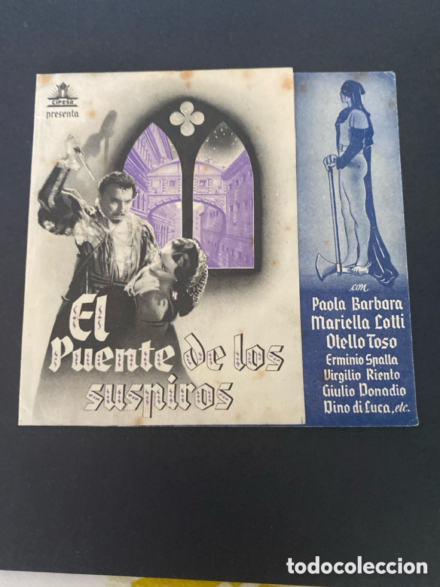 Cine: Programa de cie El puente de los suspiros