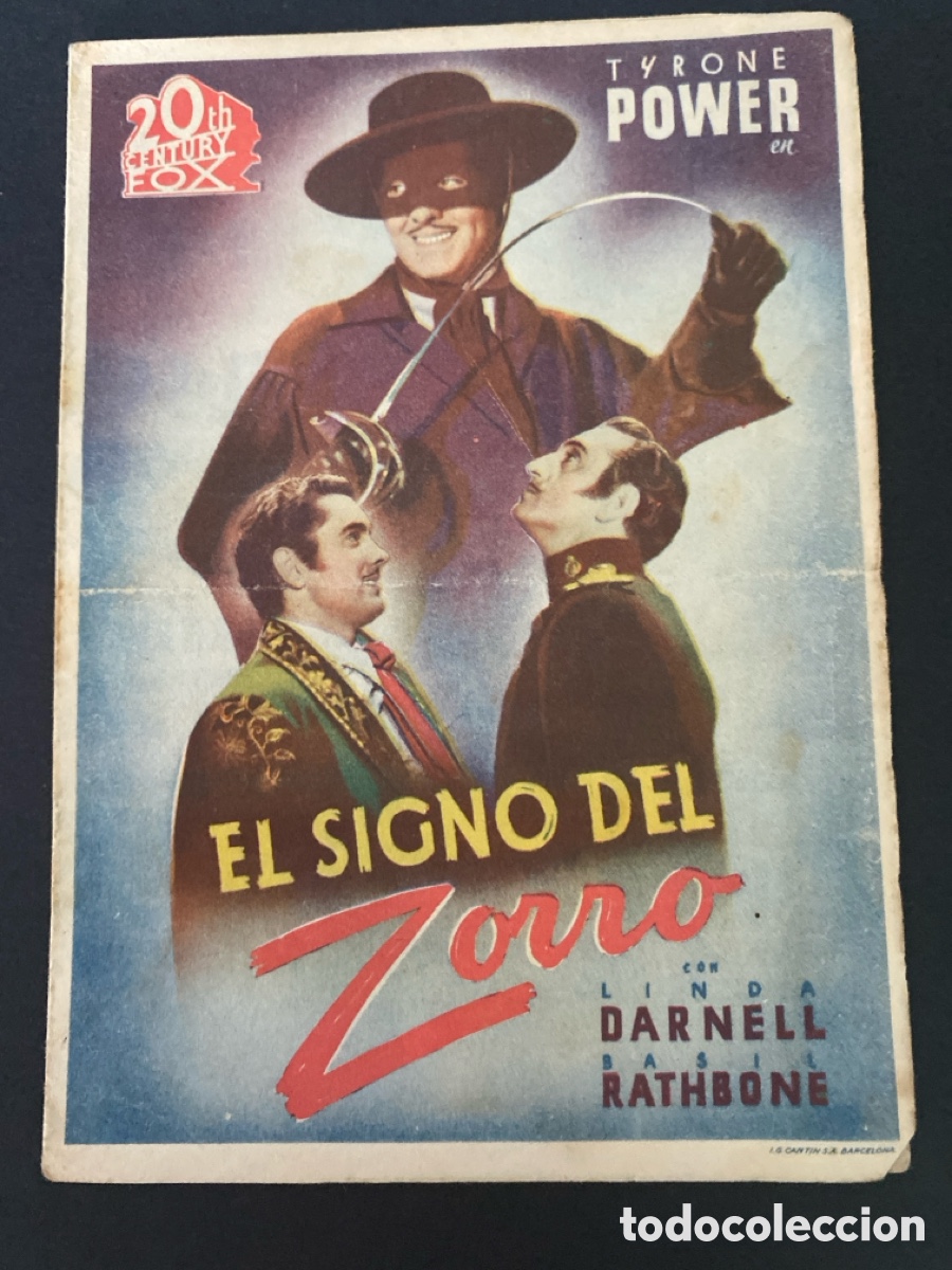 Cine: Programa de cine El signo del zorro