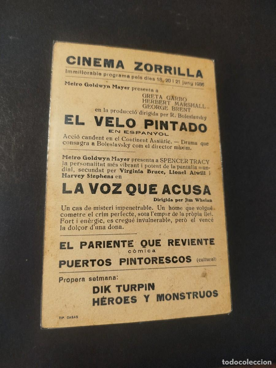 Cine: EL VELO PINTADO PROGRAMA DE MANO C/P - Foto 2