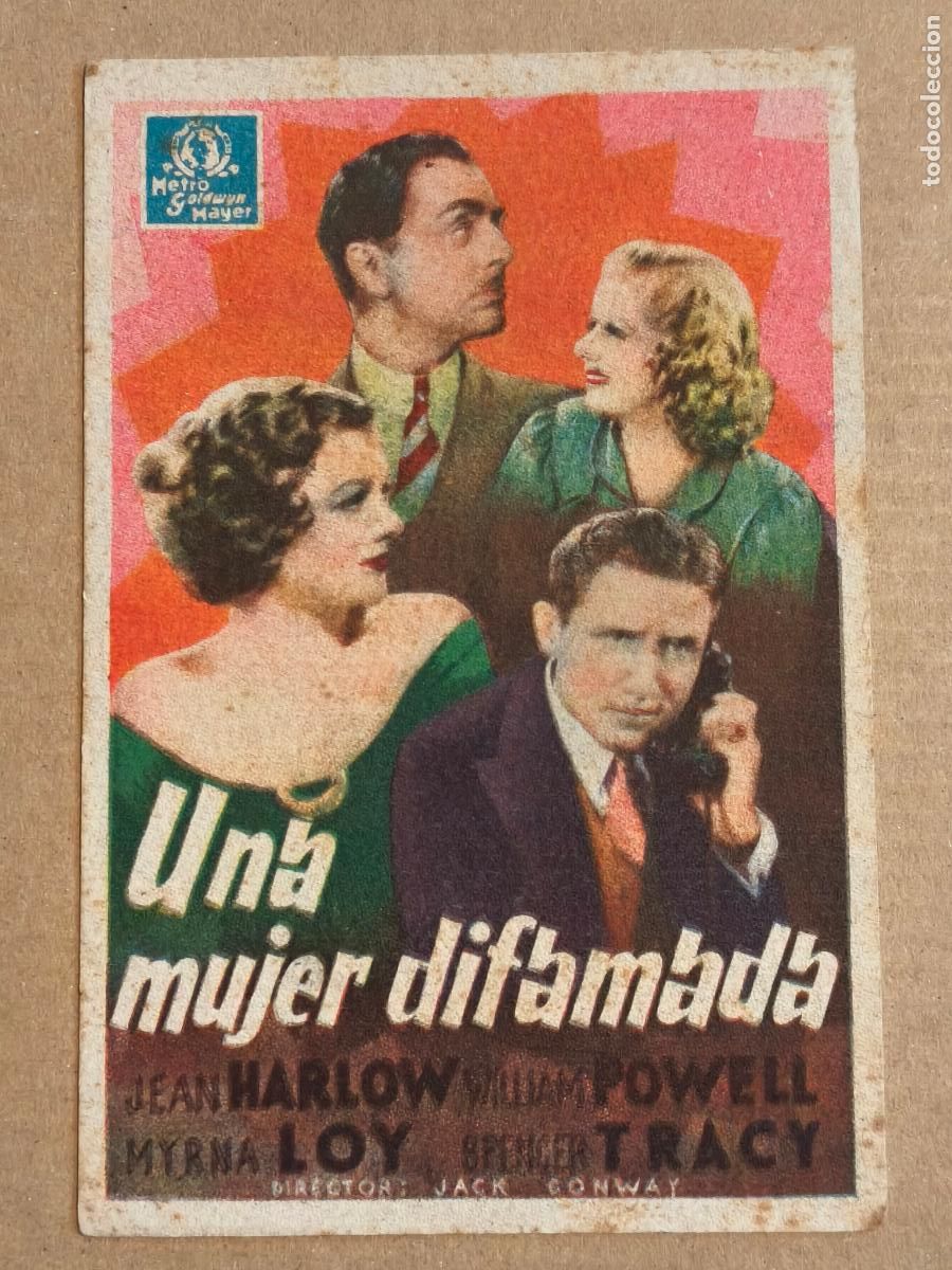 Cine: JEAN HARLOW UNA MUJER DIFAMADA PROGRAMA DE CINE