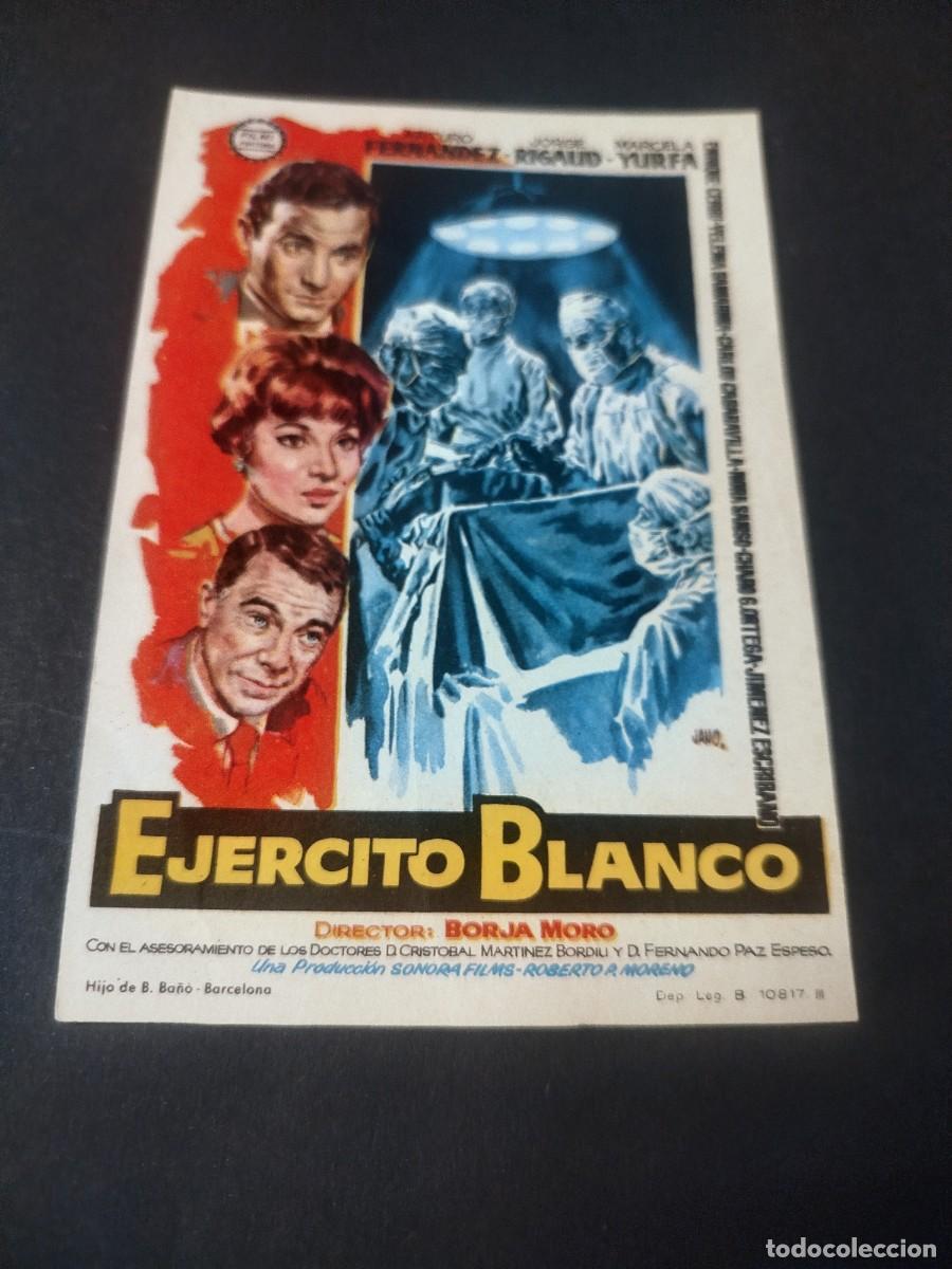 Cine: EJ&Eacute;RCITO BLANCO PROGRAMA DE MANO S/P