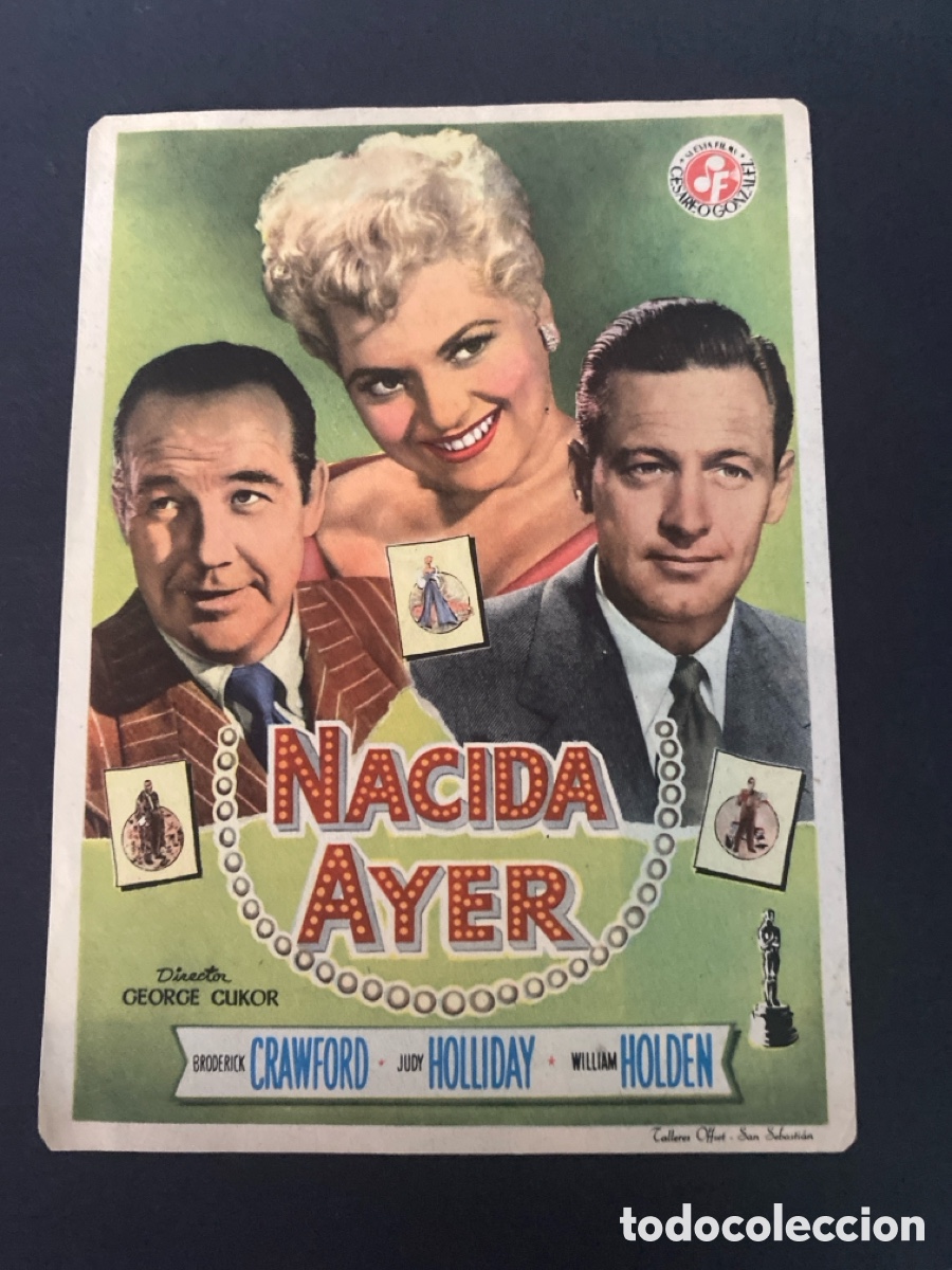 Cine: Programa de cine Nacida ayer