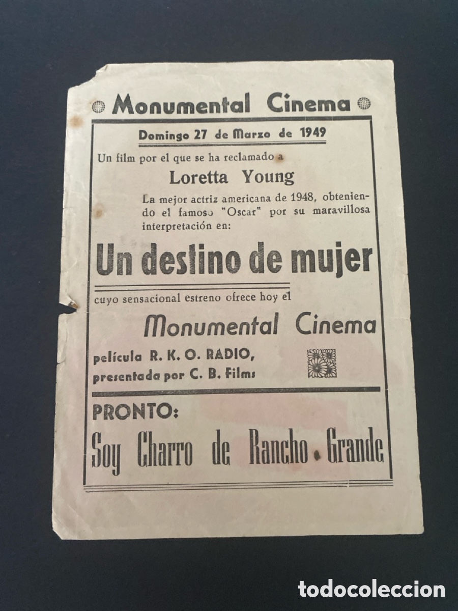Cine: Programa de cine Un destino de mujer - Foto 2