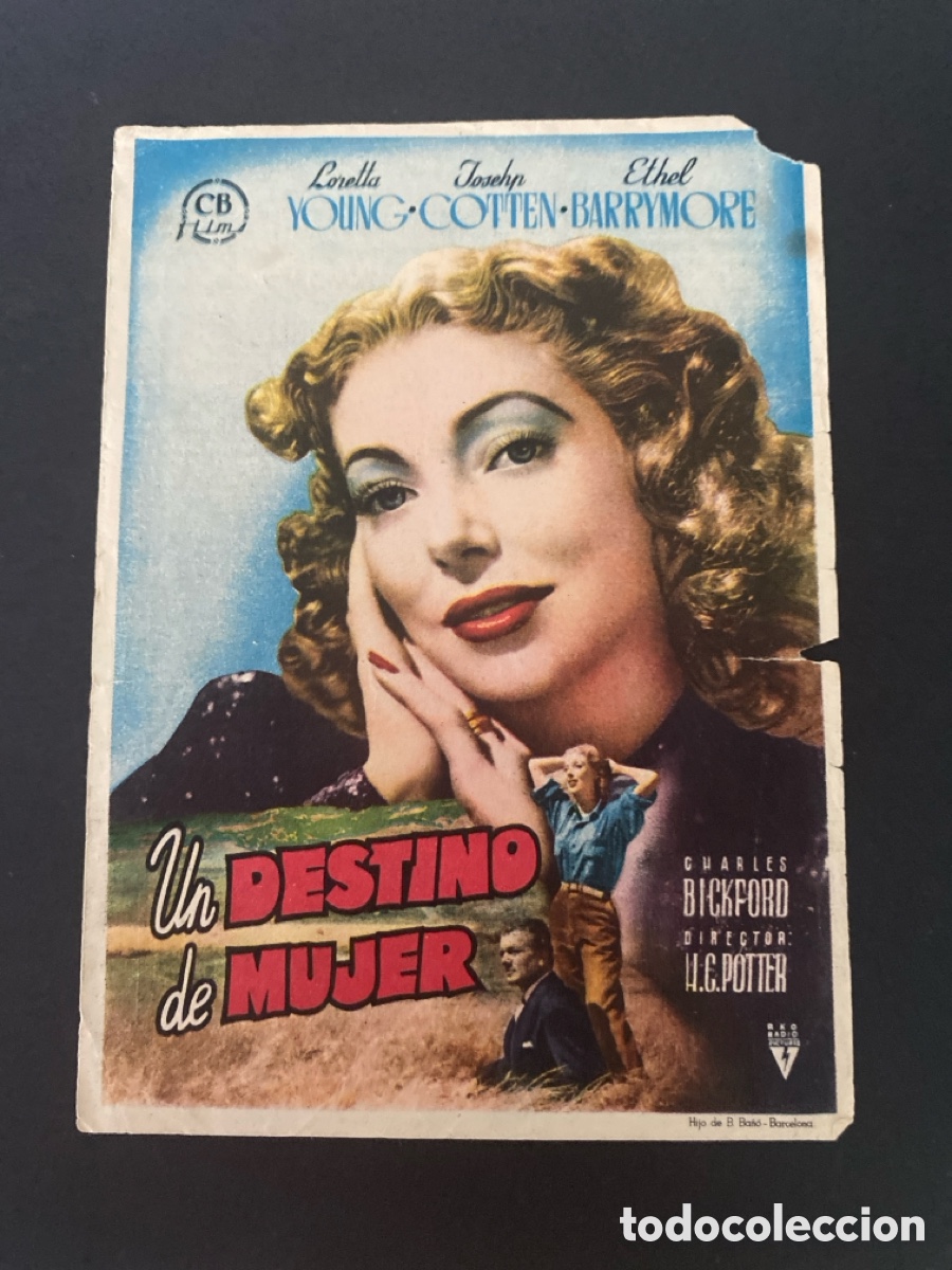 Cine: Programa de cine Un destino de mujer