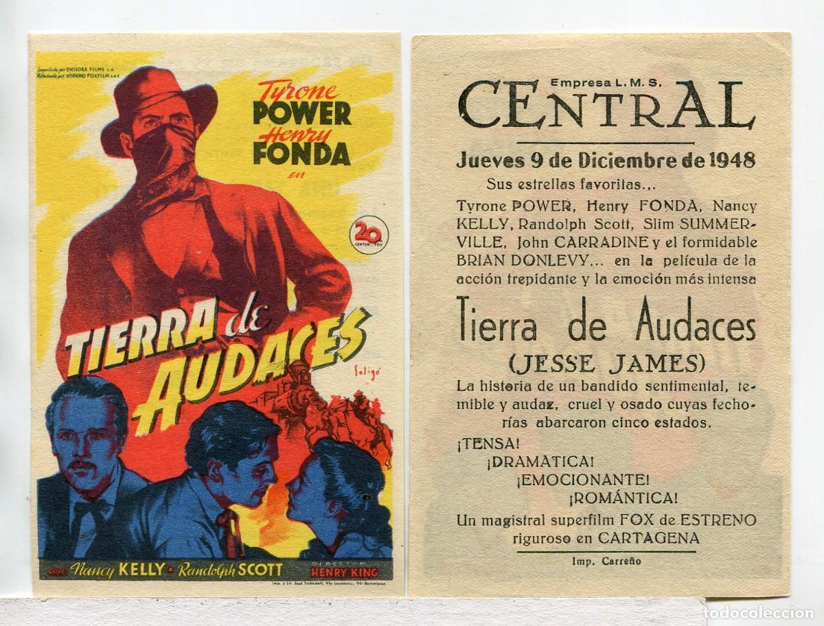 Cine: TIERRA DE AUDACES, con Tyrone Power. - Foto 1