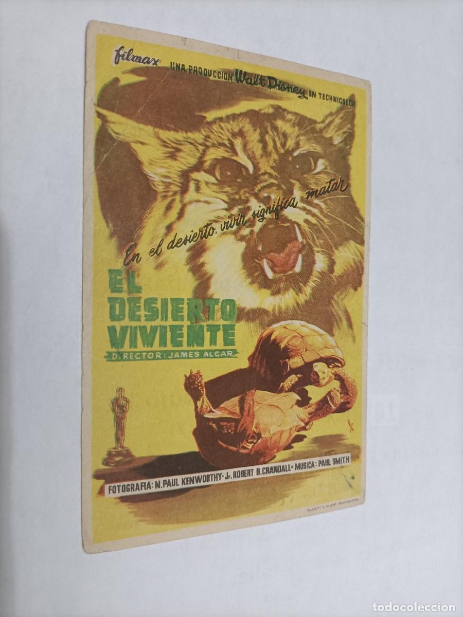 Cine: EL DESIERTO VIVIENTE. WALT DISNEY. C/P. CINE COSO
