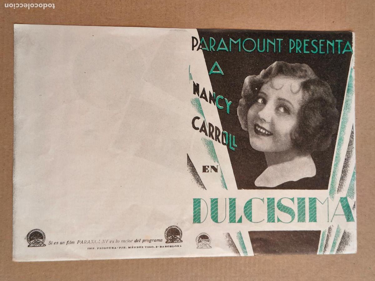 Cine: DULCISIMA NANCY CARROLL PROGRAMA DE CINE