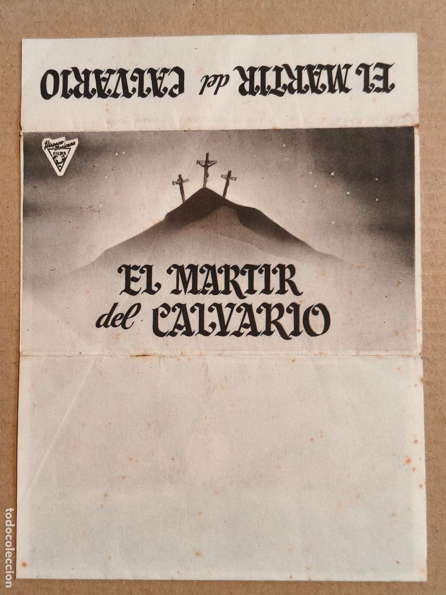 Cine: EL MARTIR DEL CALVARIO PROGRAMA DE CINE 1951