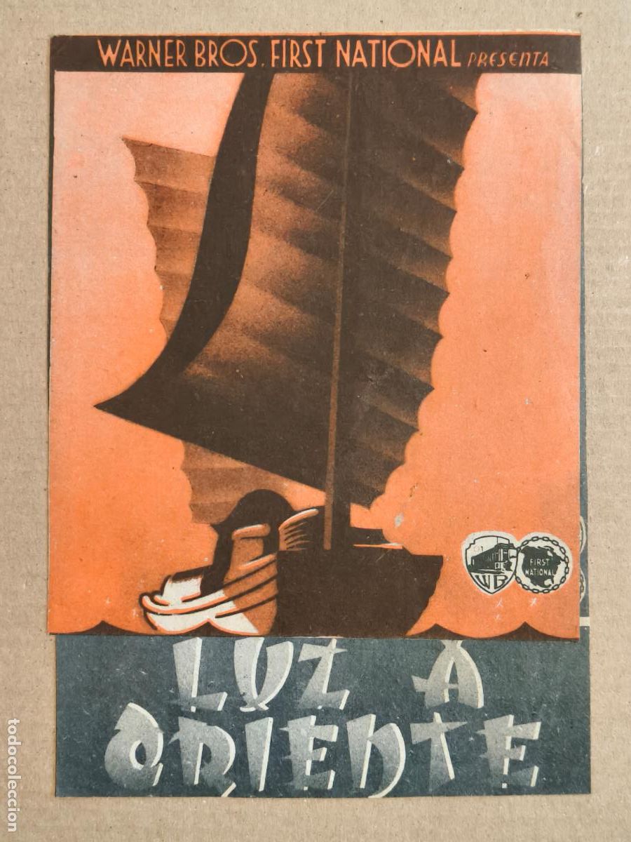 Cine: LUZ A ORIENTE PROGRAMA DE CINE 1937