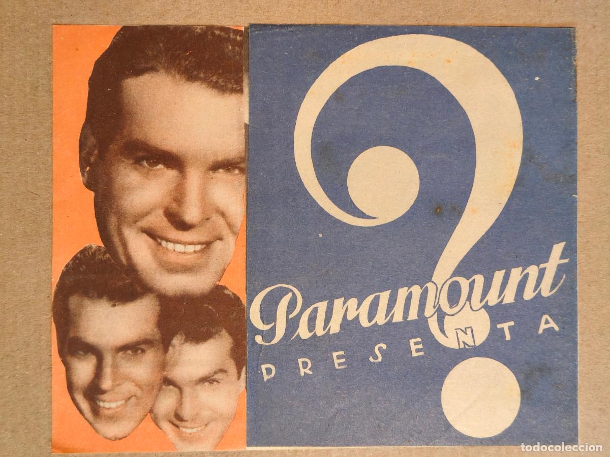 Cine: HOMBRES SIN NOMBRE PROGRAMA DE CINE 1940