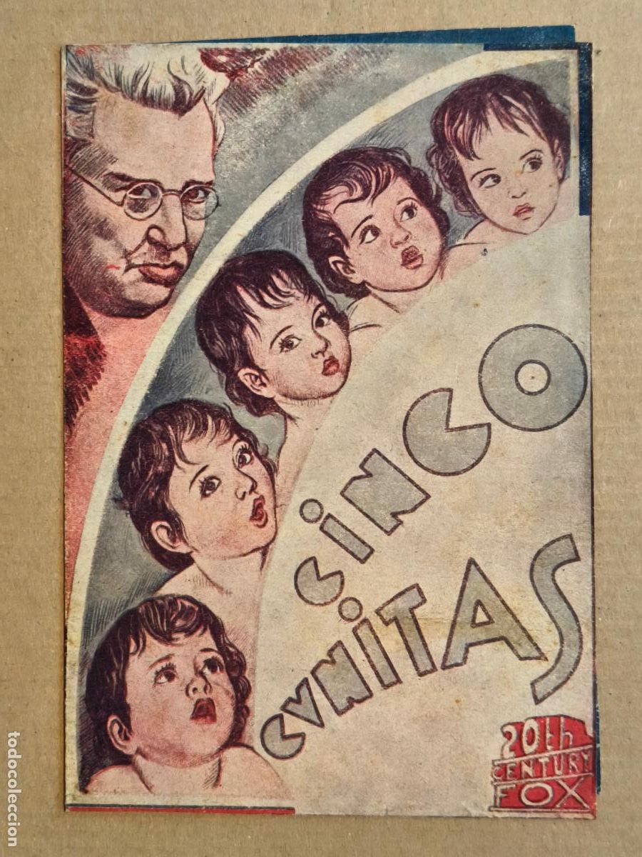 Cine: CINCO CUNITAS PROGRAMA DE CINE 1939