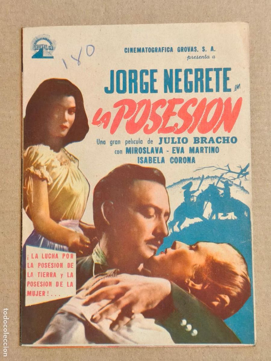 Cine: JORGE NEGRETE PROGRAMA DE CINE 1956
