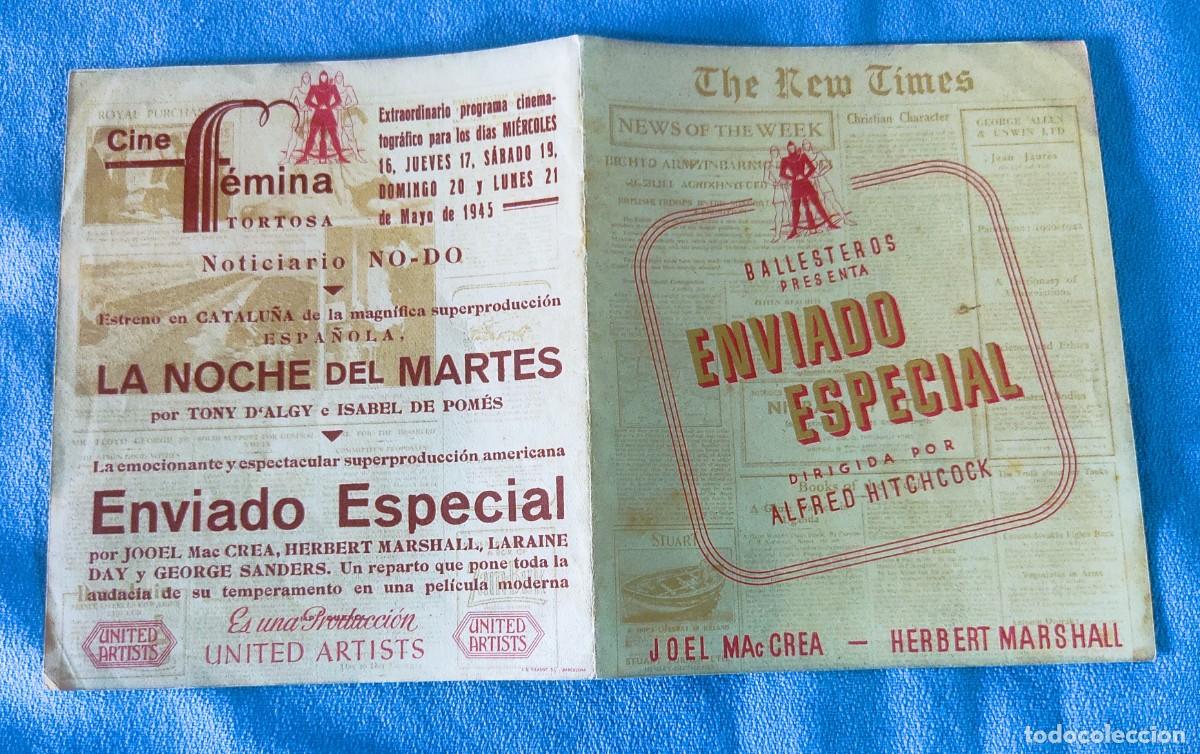 Cine: ENVIADO ESPECIAL ALFRED HITCHCOCK CINE FEMINA TORTOSA 1945