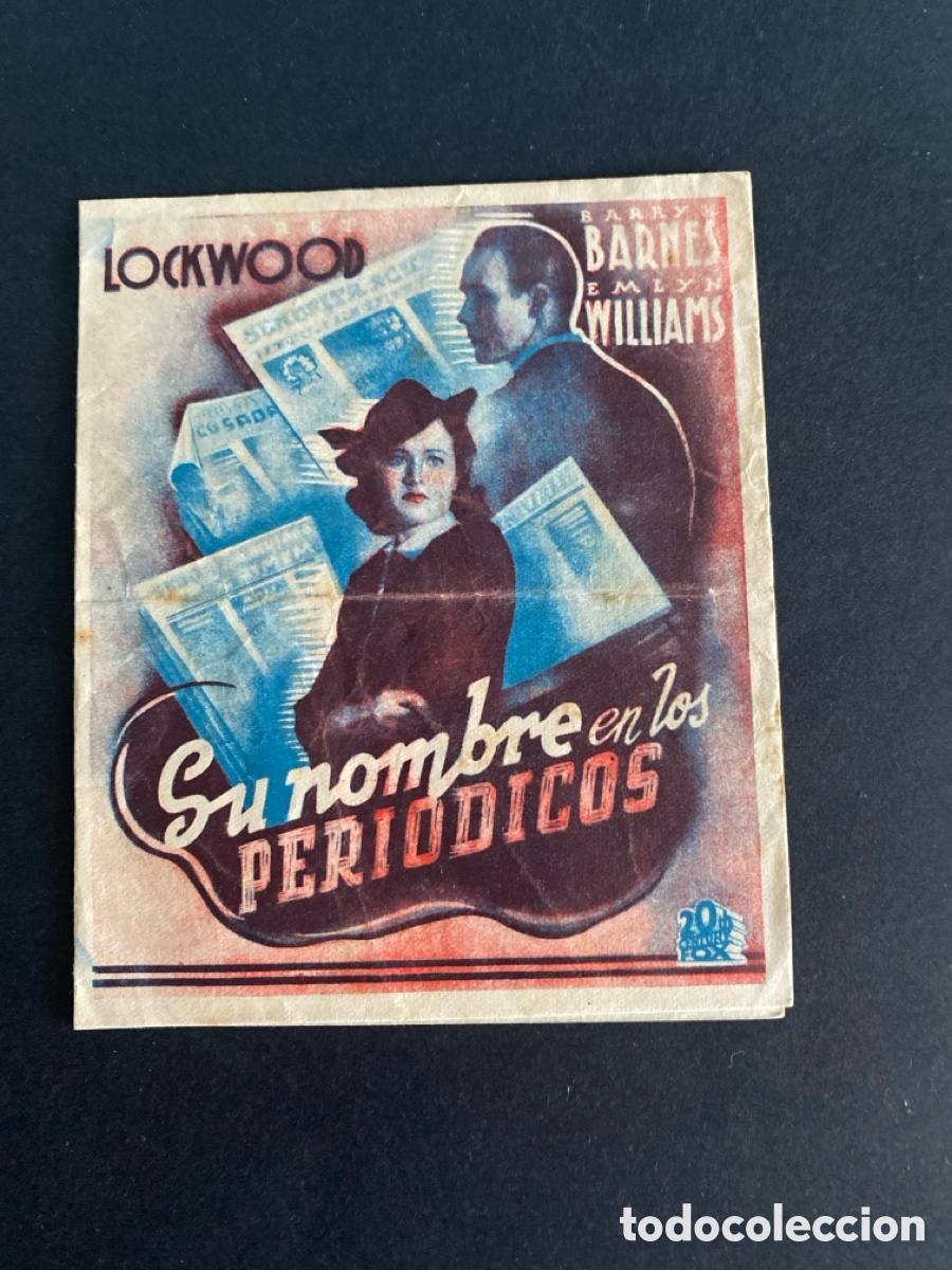 Cine: Programa de cine Su nombre en los peri&oacute;dicos