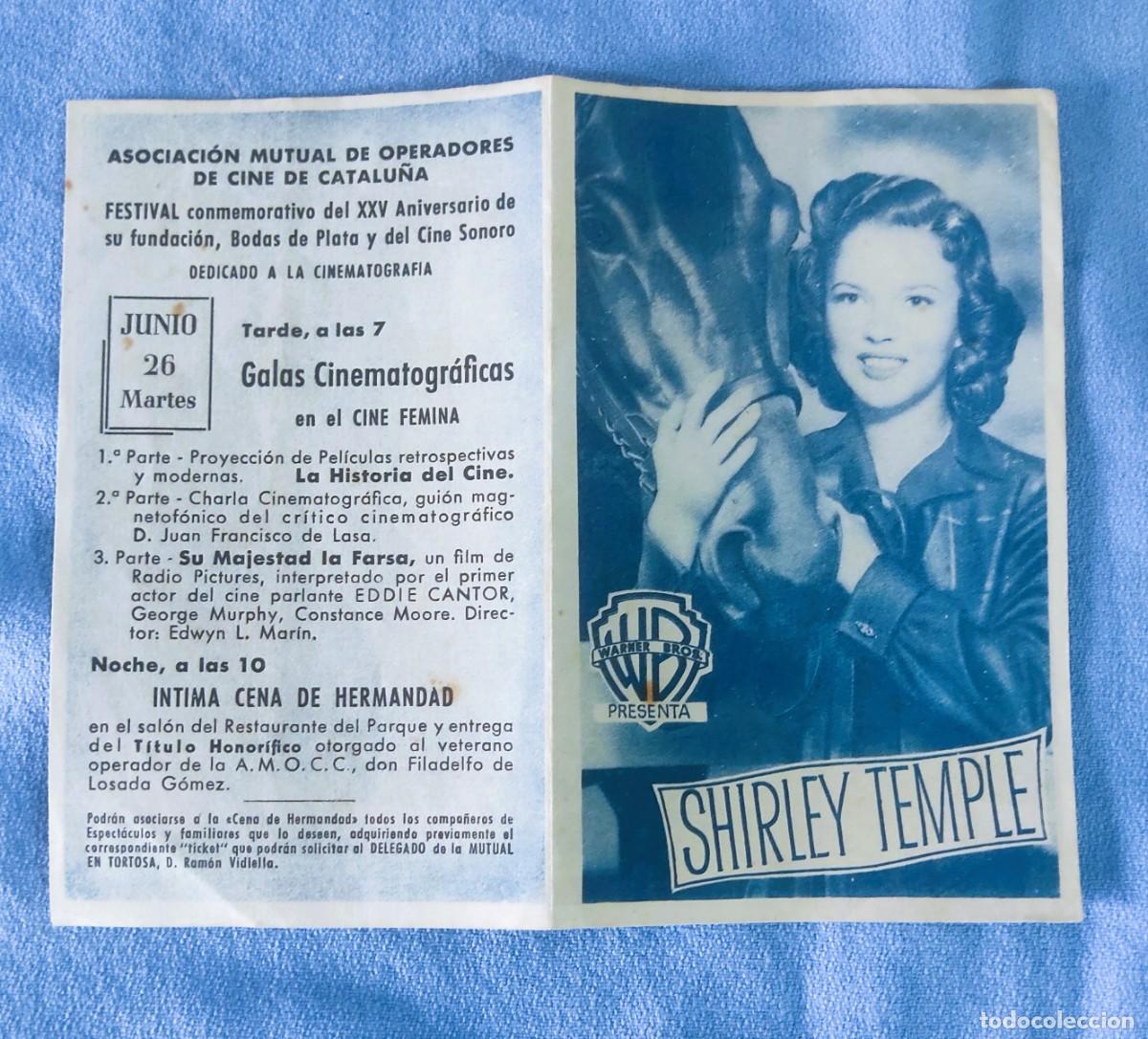 Cine: A RIENDA SUELTA SHIRLEY TEMPLE CINE FEMINA TORTOSA