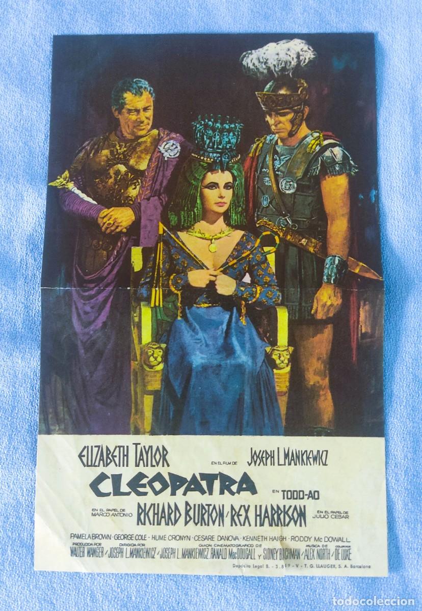 Cine: CLEOPATRA ELISABETH TAYLOR CINE KURSAAL DE BARCELONA 1964