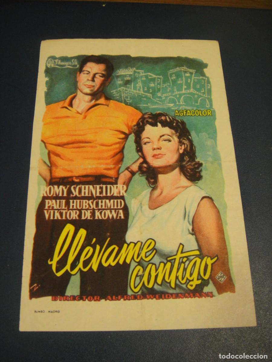 Cine: llevame contigo - folleto de mano - publicidad cine texas
