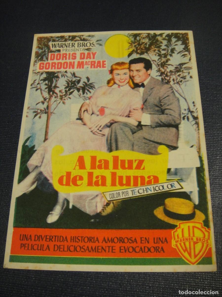 Cine: a la luz de la luna - folleto de mano - publicidad cine teatro trueba , bilbao