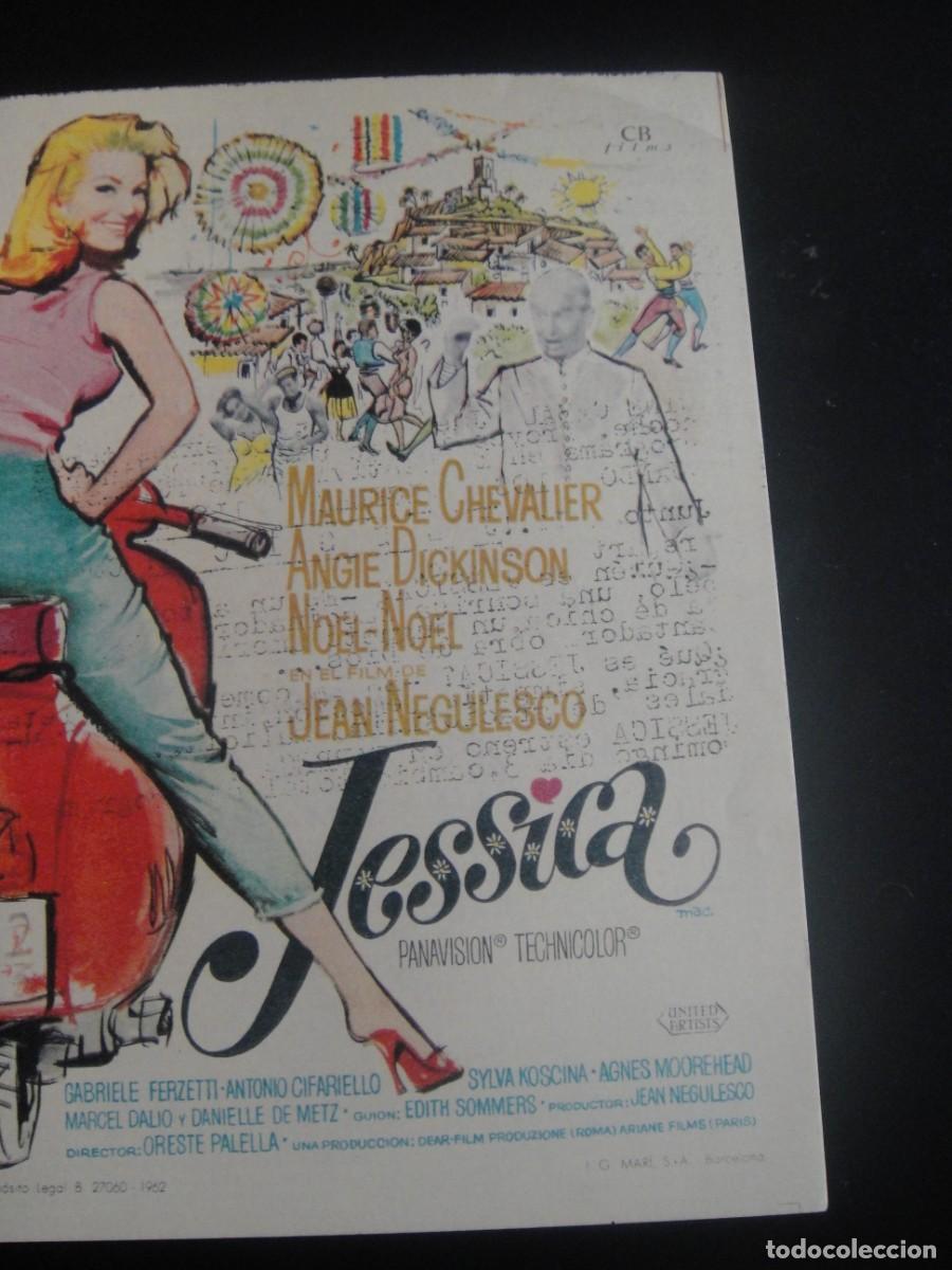 Cine: jessica - folleto de mano - texto al dorso