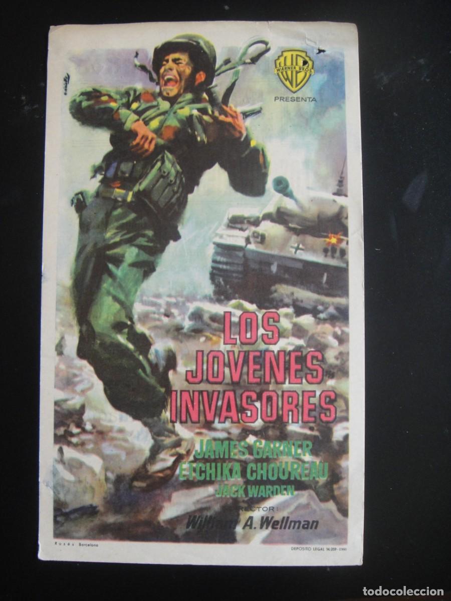 Cine: los jovenes invasores - folleto de mano - publicidad teatro primitivo