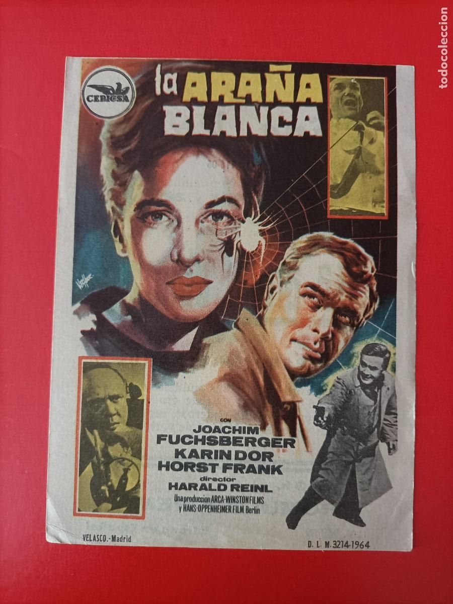 Cine: LA ARA&Ntilde;A BLANCA. KARIN DOR, C/P. CINE PARIS. EST&Aacute; NUEVO.
