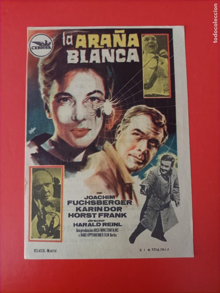 Cine: LA ARA&Ntilde;A BLANCA. KARIN DOR, C/P. CINE PARIS. EST&Aacute; NUEVO.