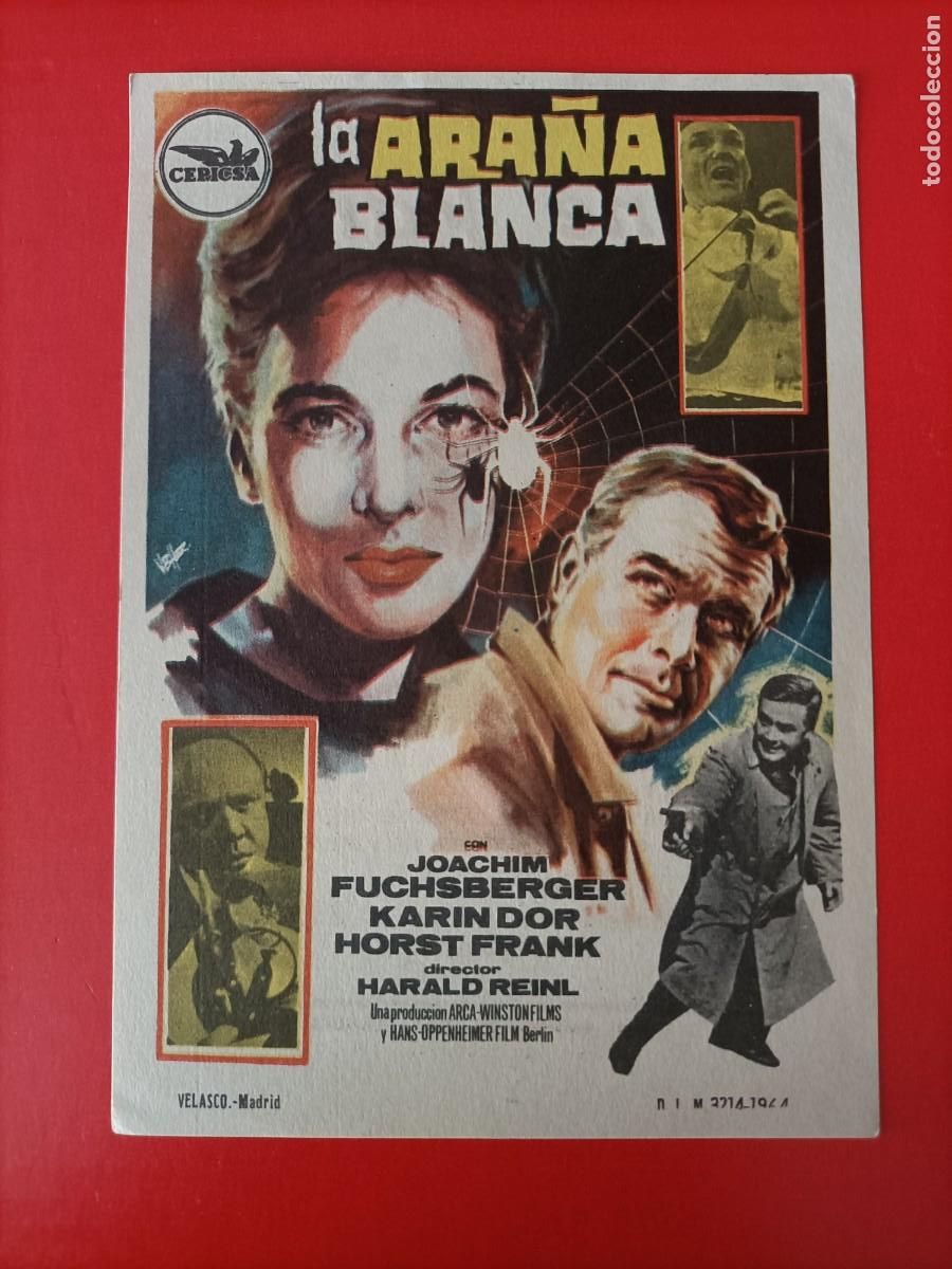 Cine: LA ARA&Ntilde;A BLANCA. KARIN DOR, C/P. CINE PARIS. EST&Aacute; NUEVO.