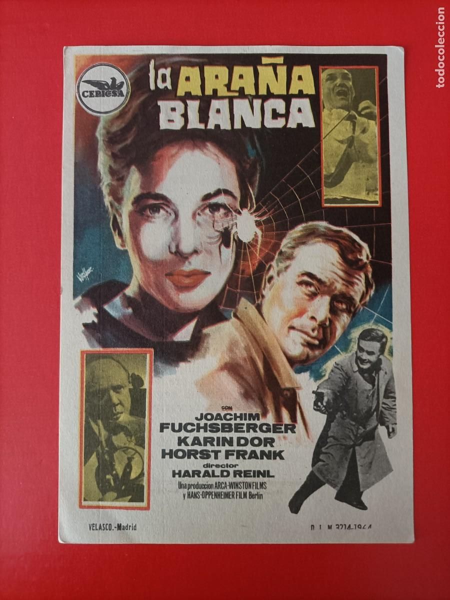 Cine: LA ARA&Ntilde;A BLANCA. KARIN DOR, C/P. CINE PARIS. EST&Aacute; NUEVO.