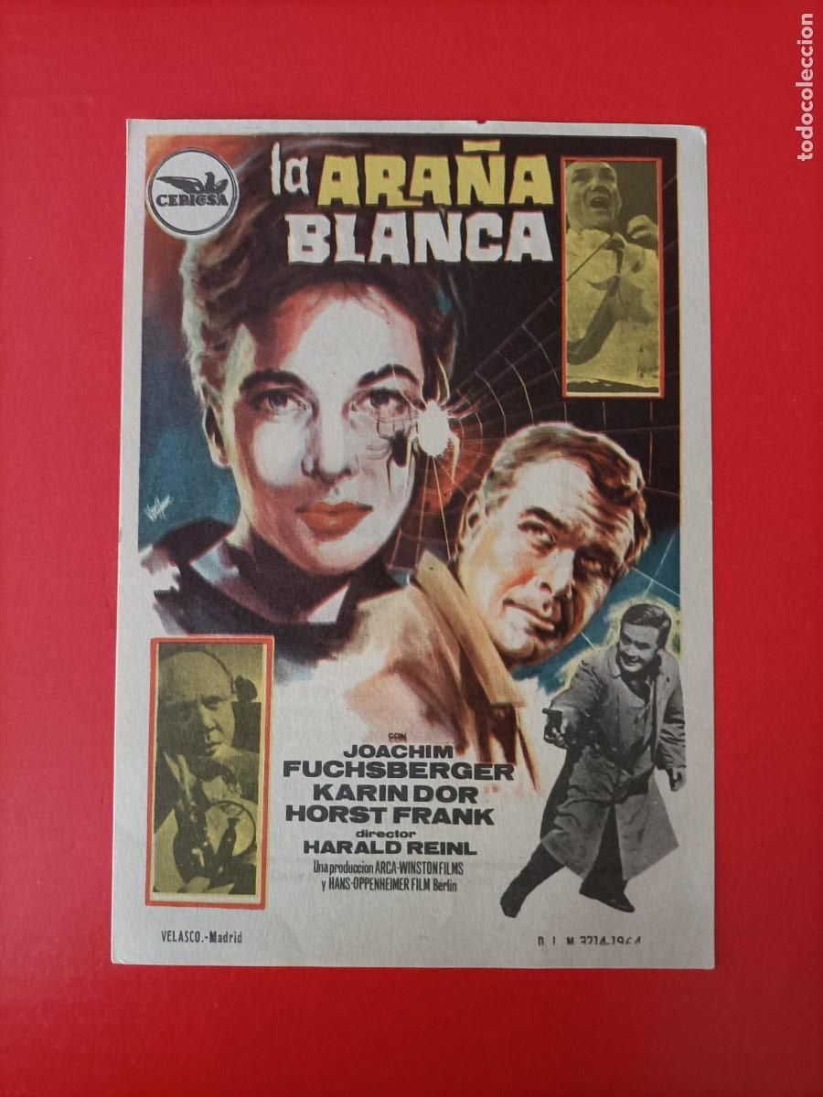 Cine: LA ARA&Ntilde;A BLANCA. KARIN DOR, C/P. CINE PARIS. EST&Aacute; NUEVO.