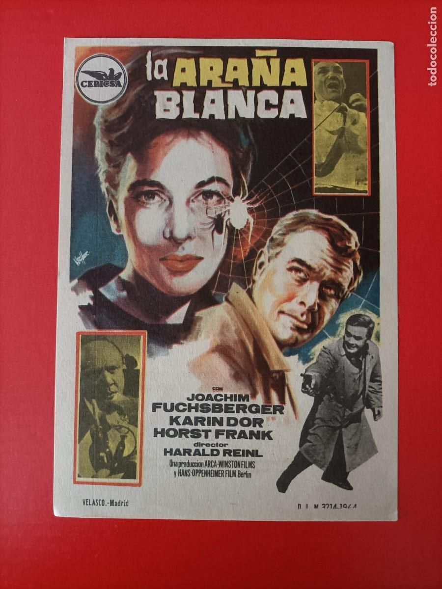 Cine: LA ARA&Ntilde;A BLANCA. KARIN DOR, C/P. CINE PARIS. EST&Aacute; NUEVO.